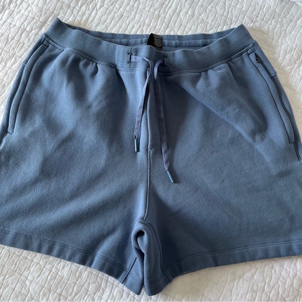 lululemon athletica steady state Men's Light Blue Drawstring Shorts